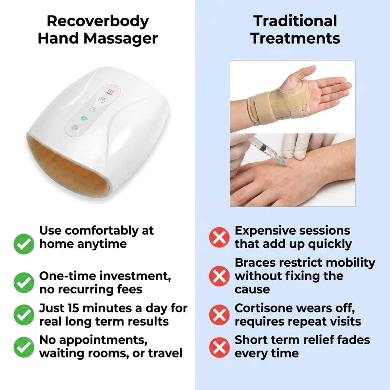 Recoverbody Dual Decompression Hand Massager