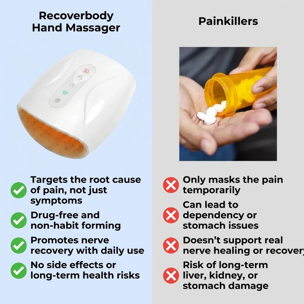 Recoverbody Dual Decompression Hand Massager