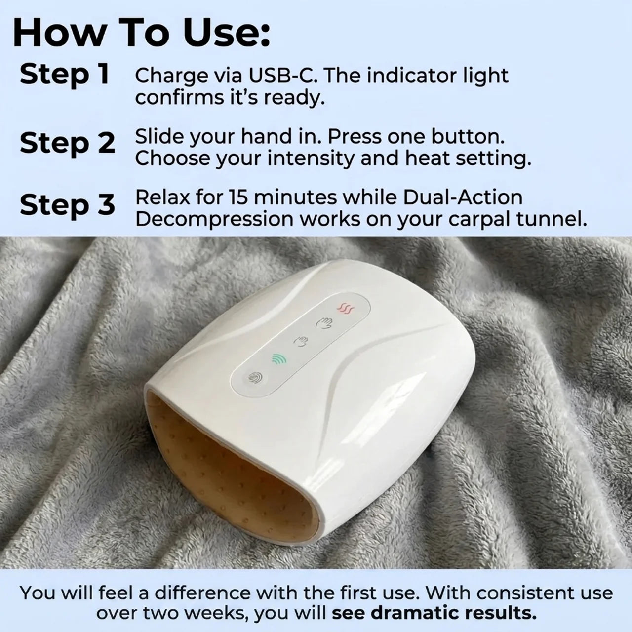 Recoverbody Dual Decompression Hand Massager